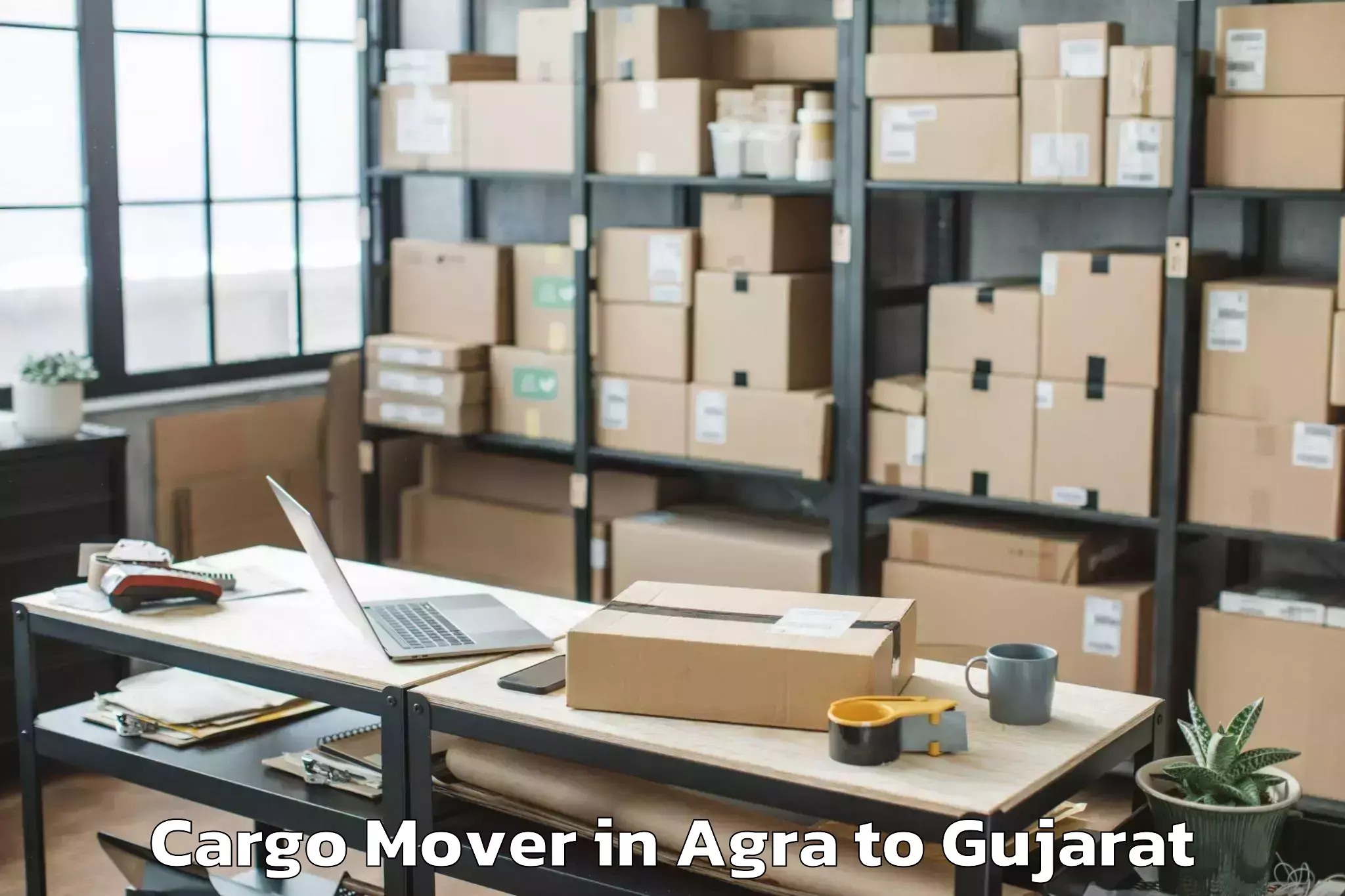 Hassle-Free Agra to Veer Narmad South Gujarat Univ Cargo Mover